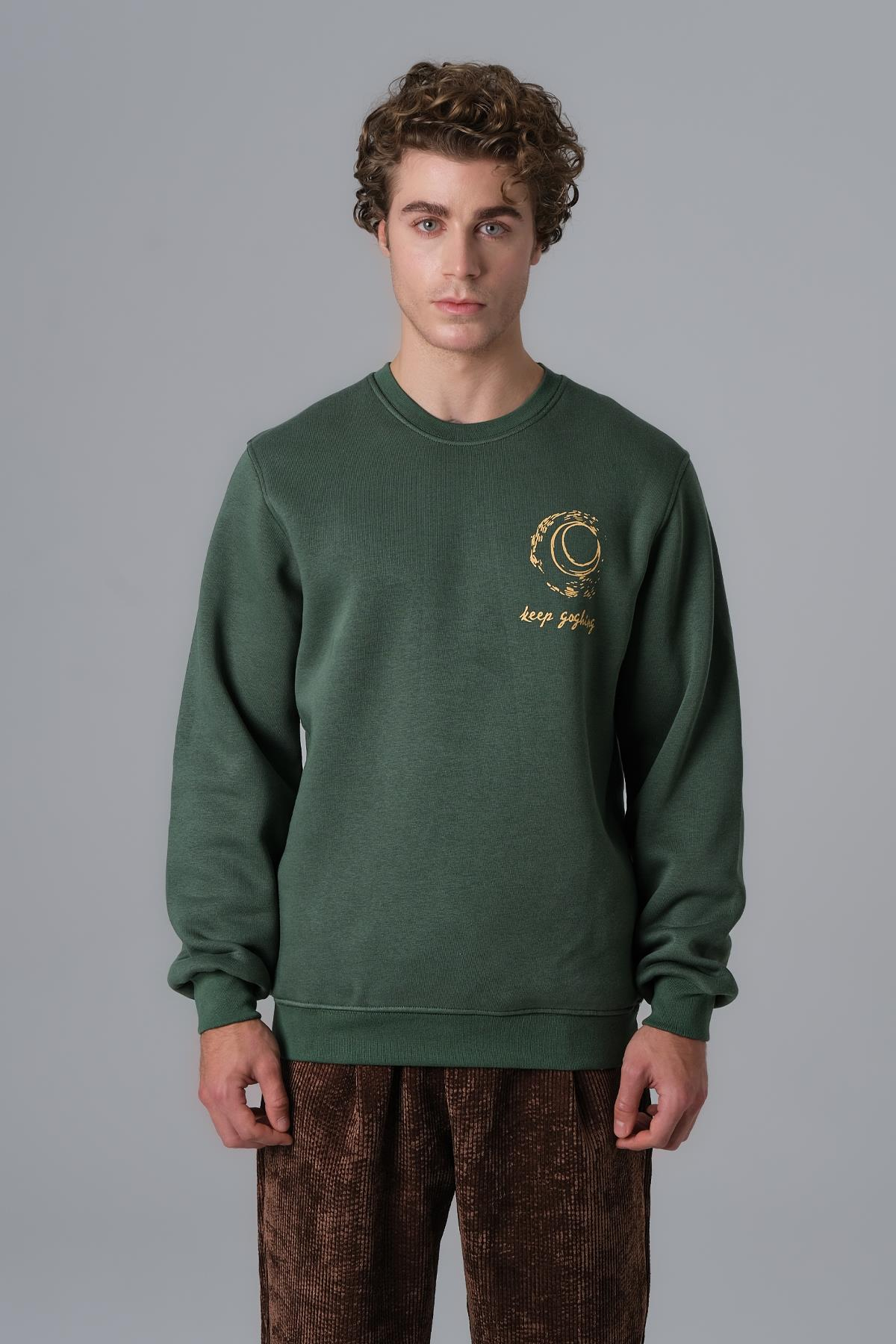 Soul Sweatshirt Erkek Koyu Yeşil