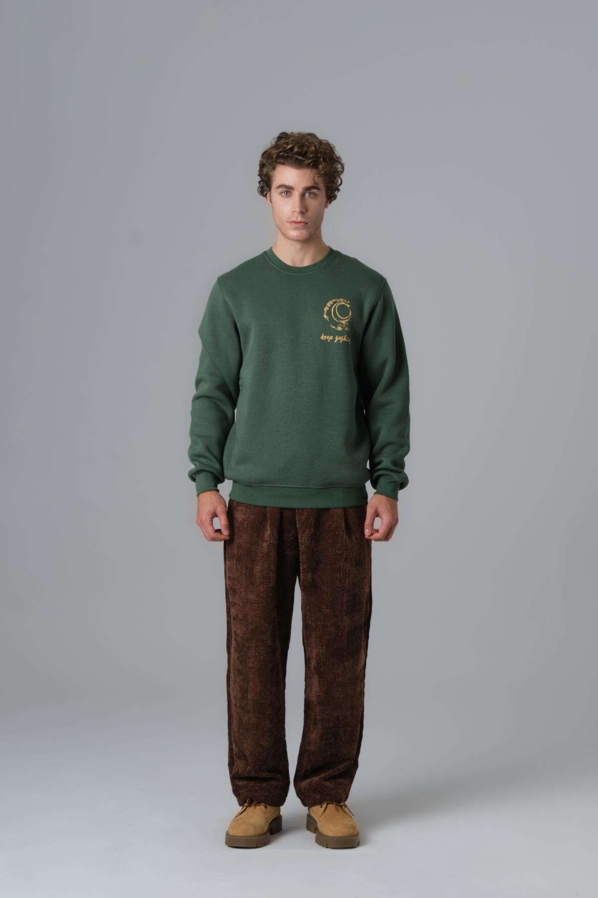Soul Sweatshirt Erkek Koyu Yeşil