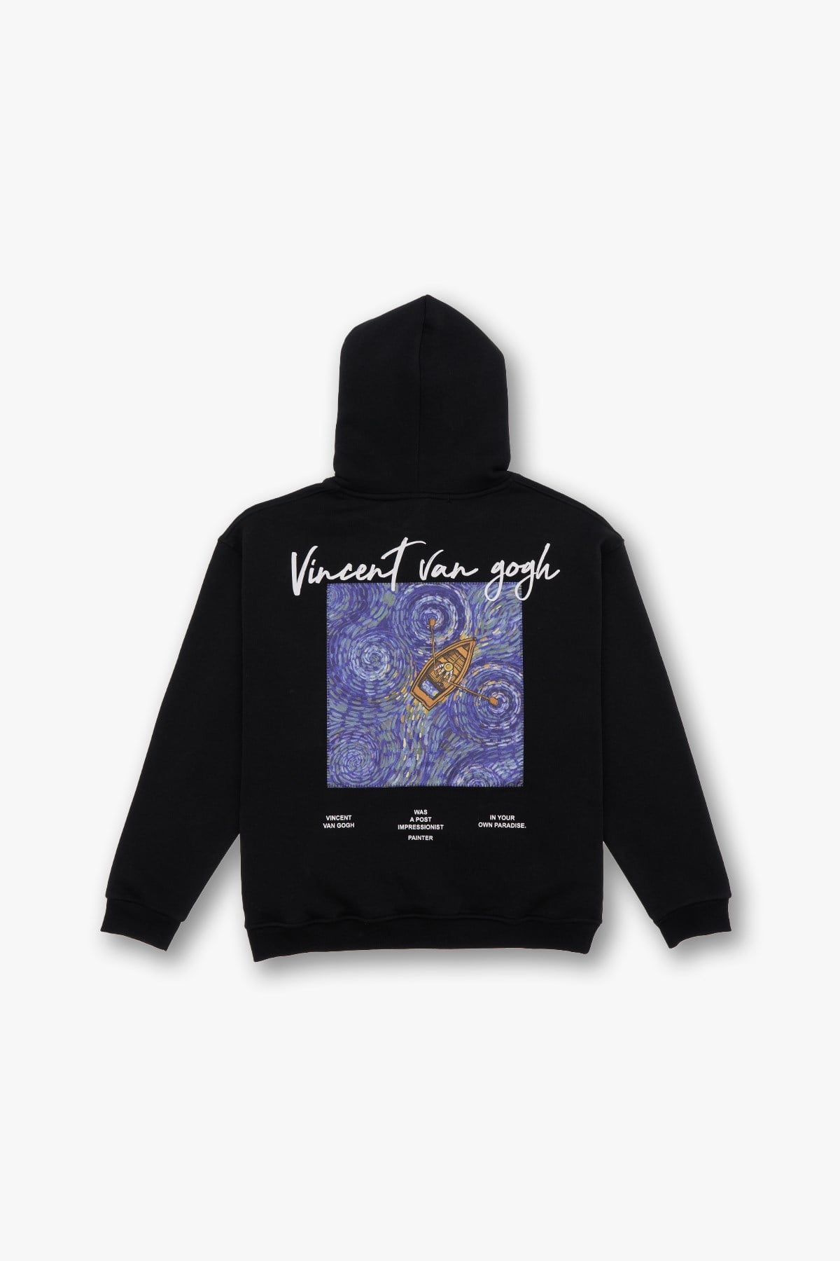 Starry Flow Oversize Sweatshirt Kadın Siyah