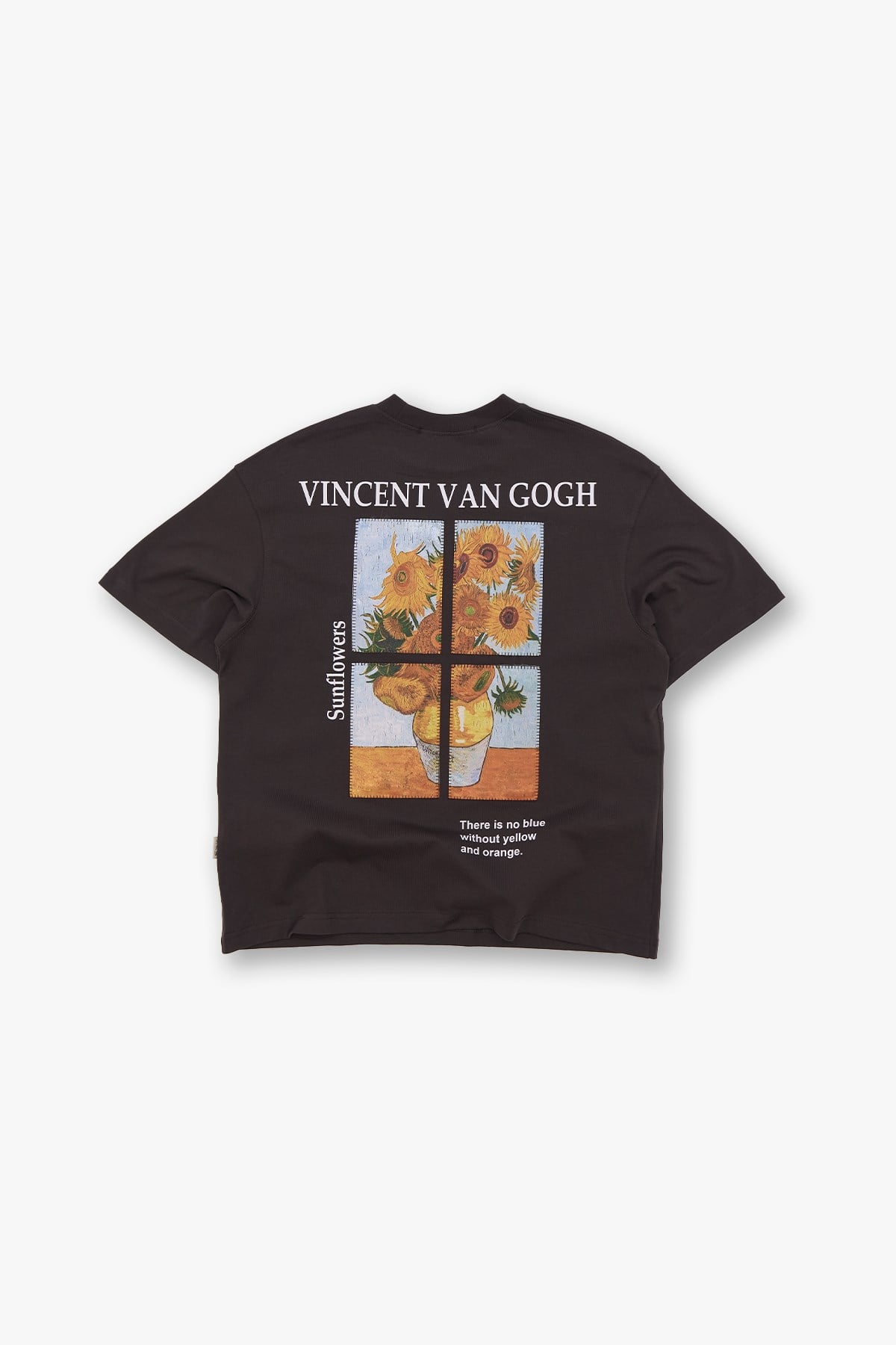 Sunflowers Oversized T-Shirt Kahverengi - Van Gogh Edition