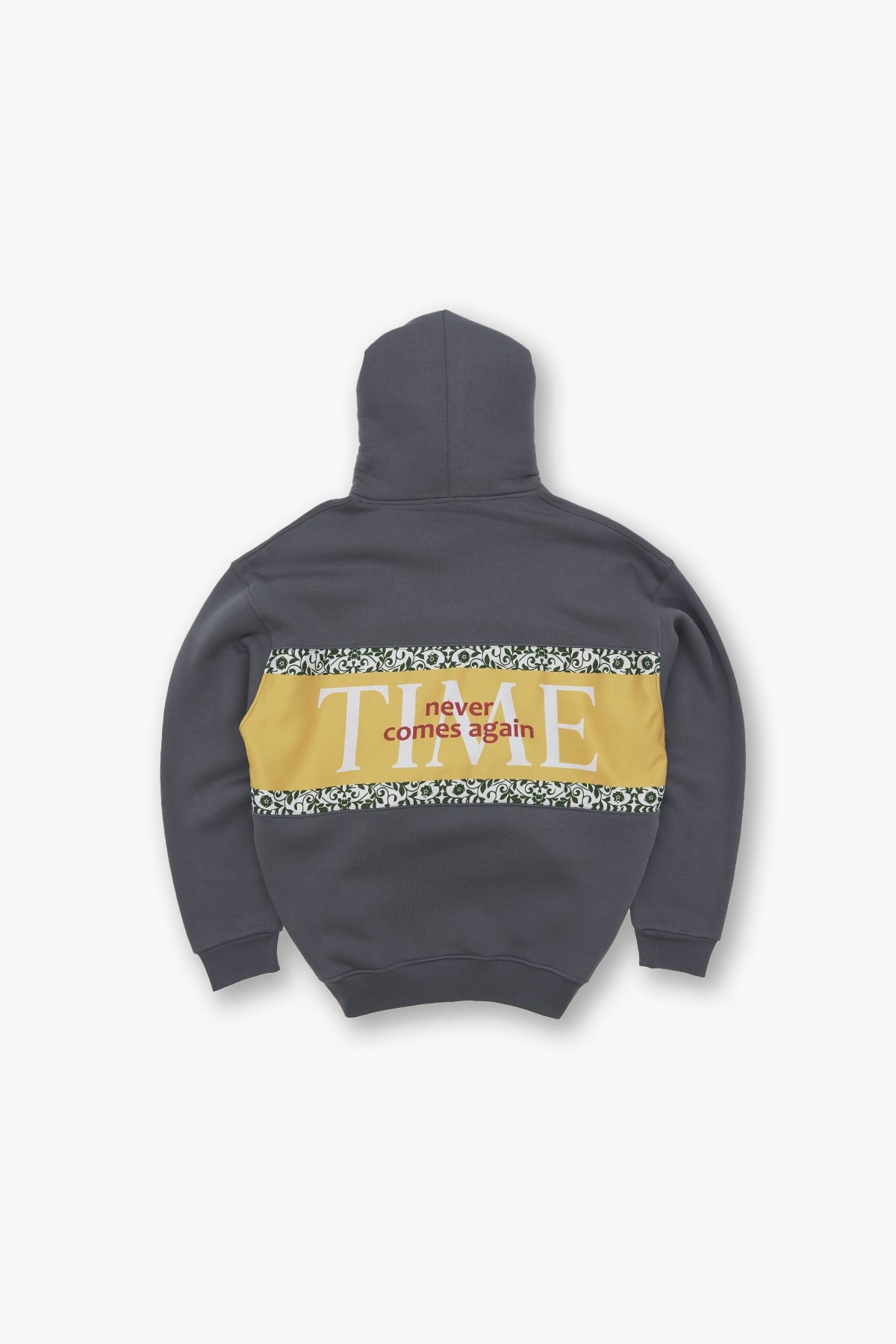Time Never Oversize Sweatshirt Erkek Füme
