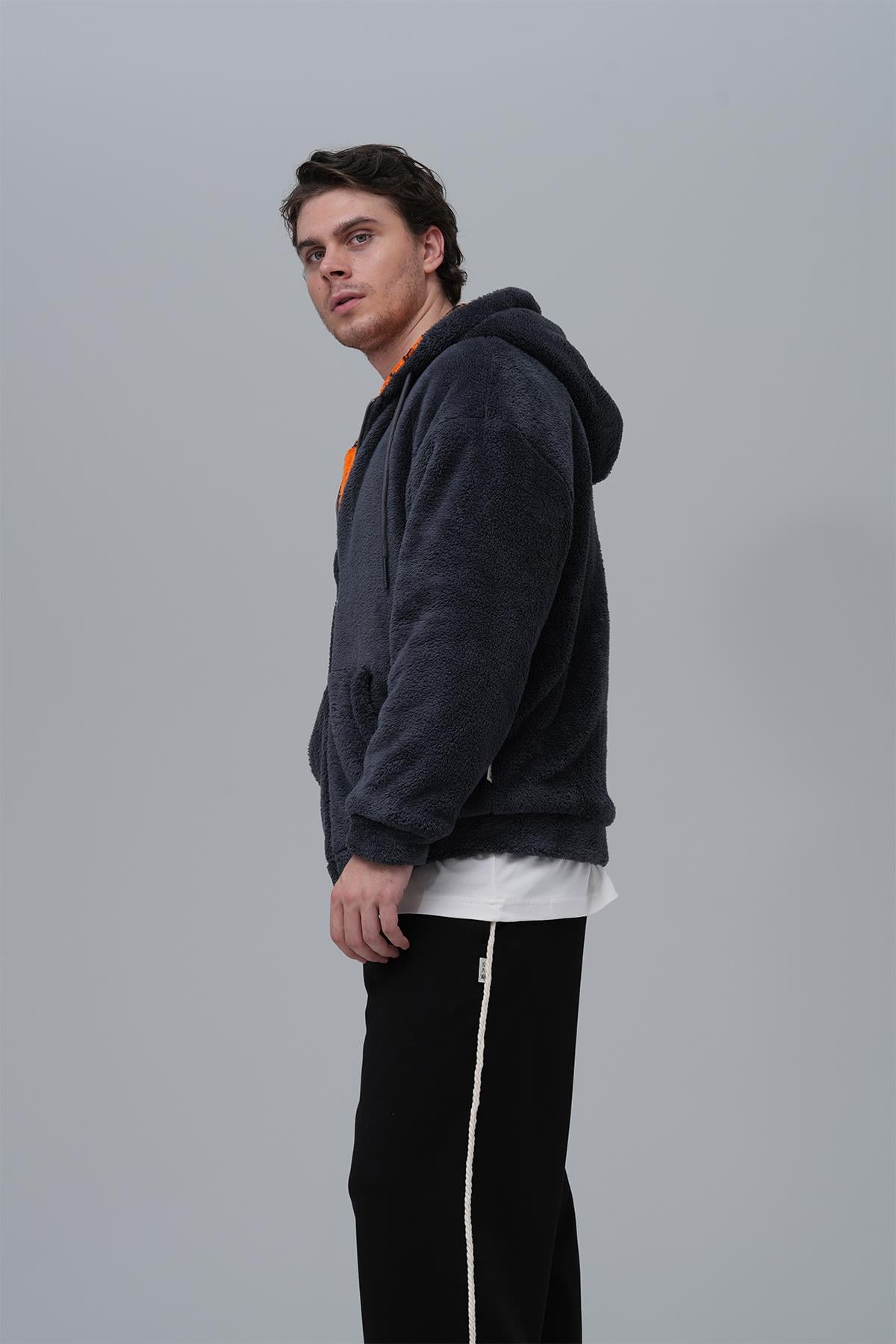 Timeless Legend Oversize Sweatshirt Erkek Füme