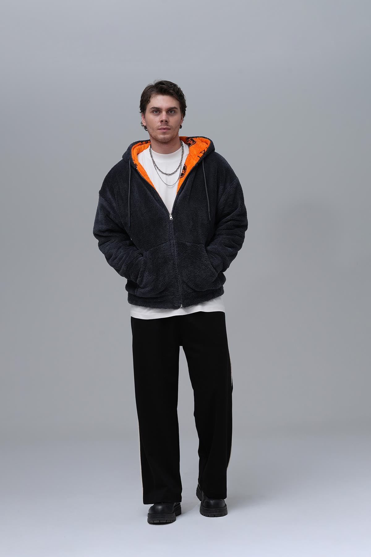 Timeless Legend Oversize Sweatshirt Erkek Füme