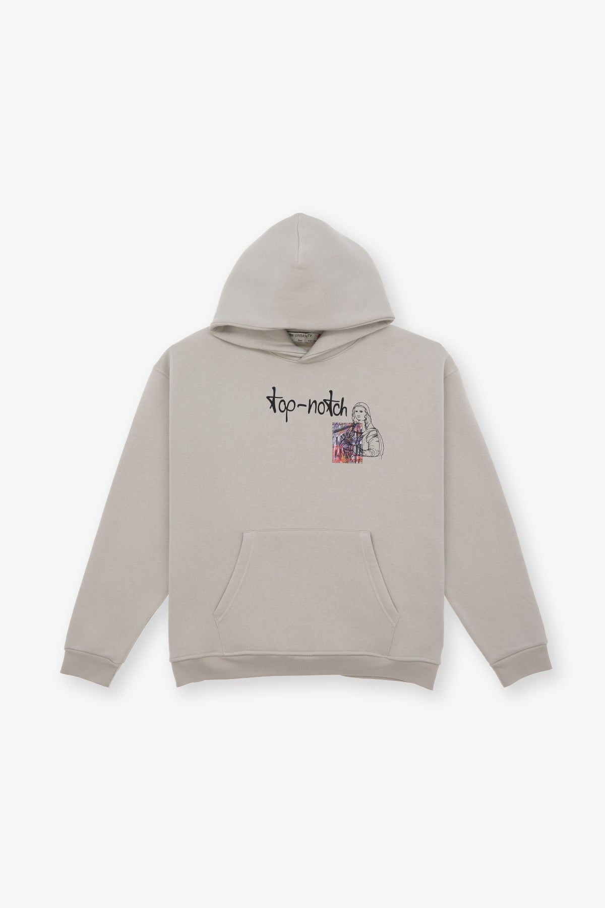 Top-Notch Oversize Sweatshirt Kadın Stone