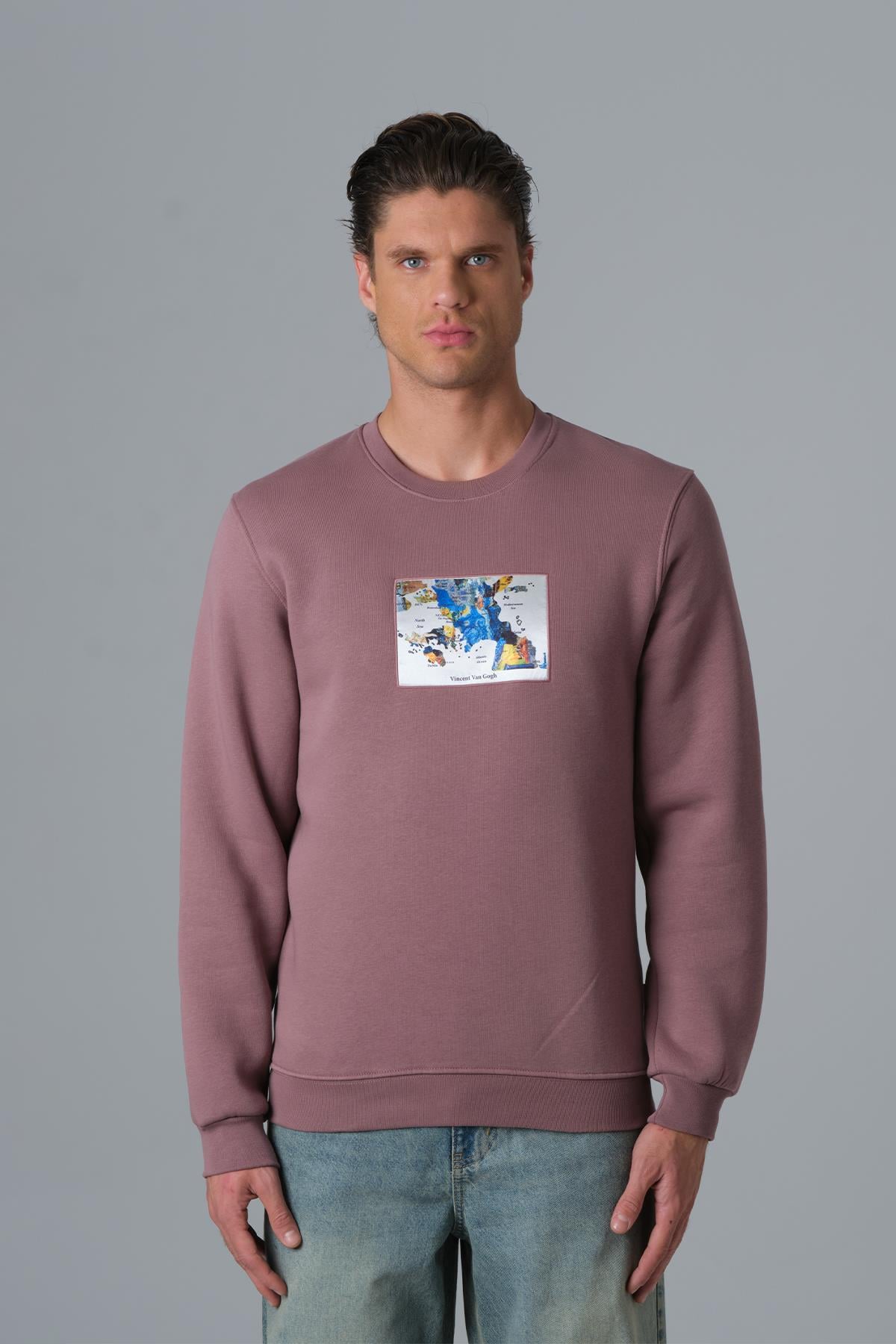 Van Gogh Atlas Sweatshirt Erkek Mürdüm