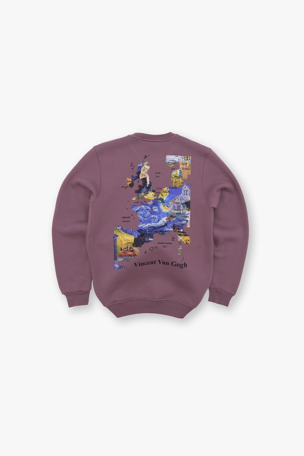 Van Gogh Atlas Sweatshirt Erkek Mürdüm