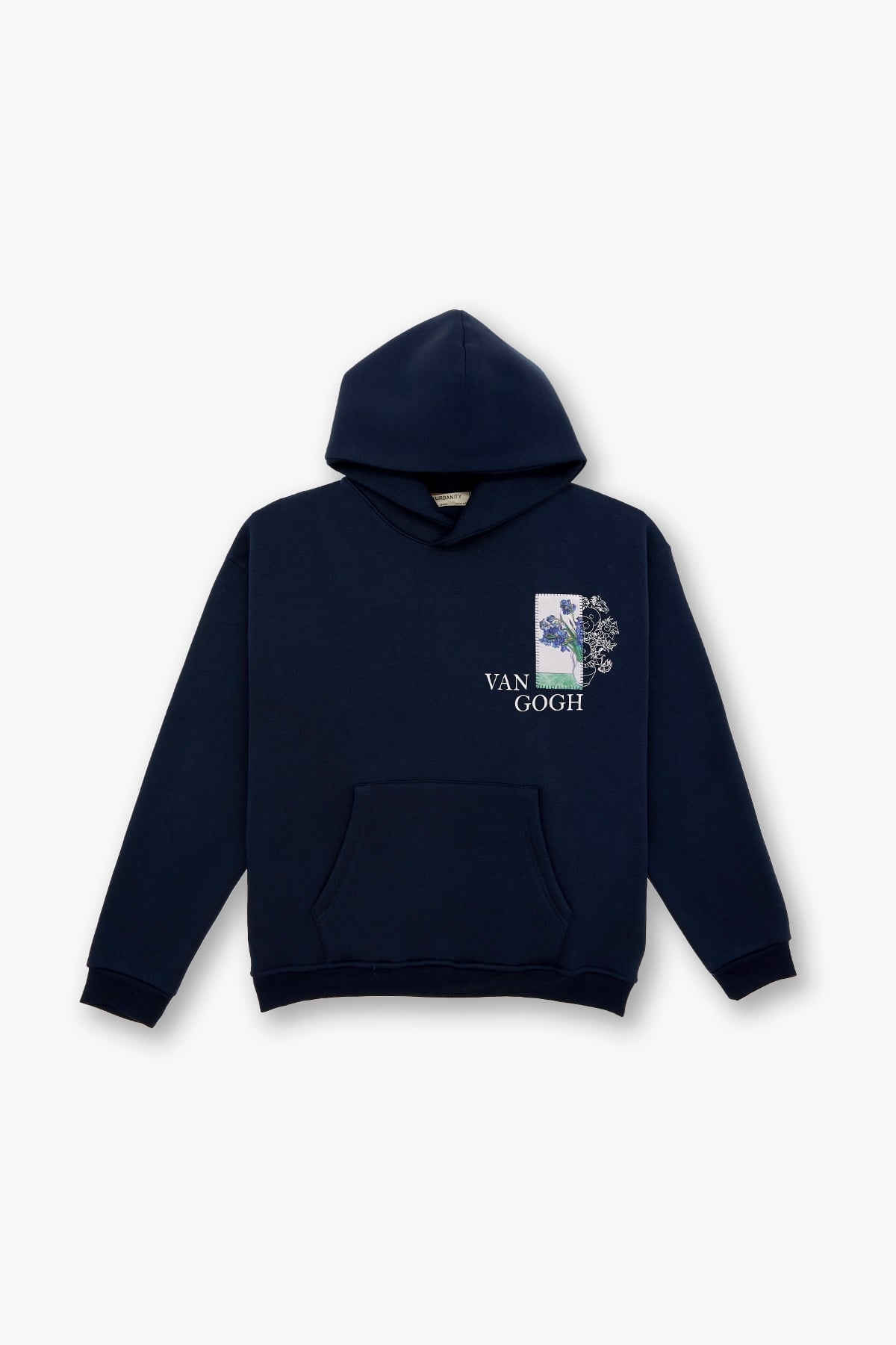 Van Gogh Irises Oversized Sweatshirt Indigo