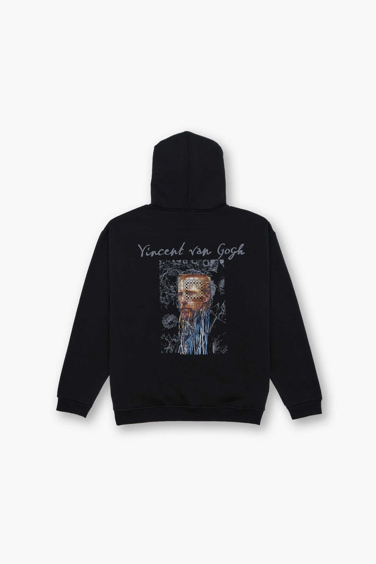 Van Gogh Threads Oversize Sweatshirt Kadın Siyah