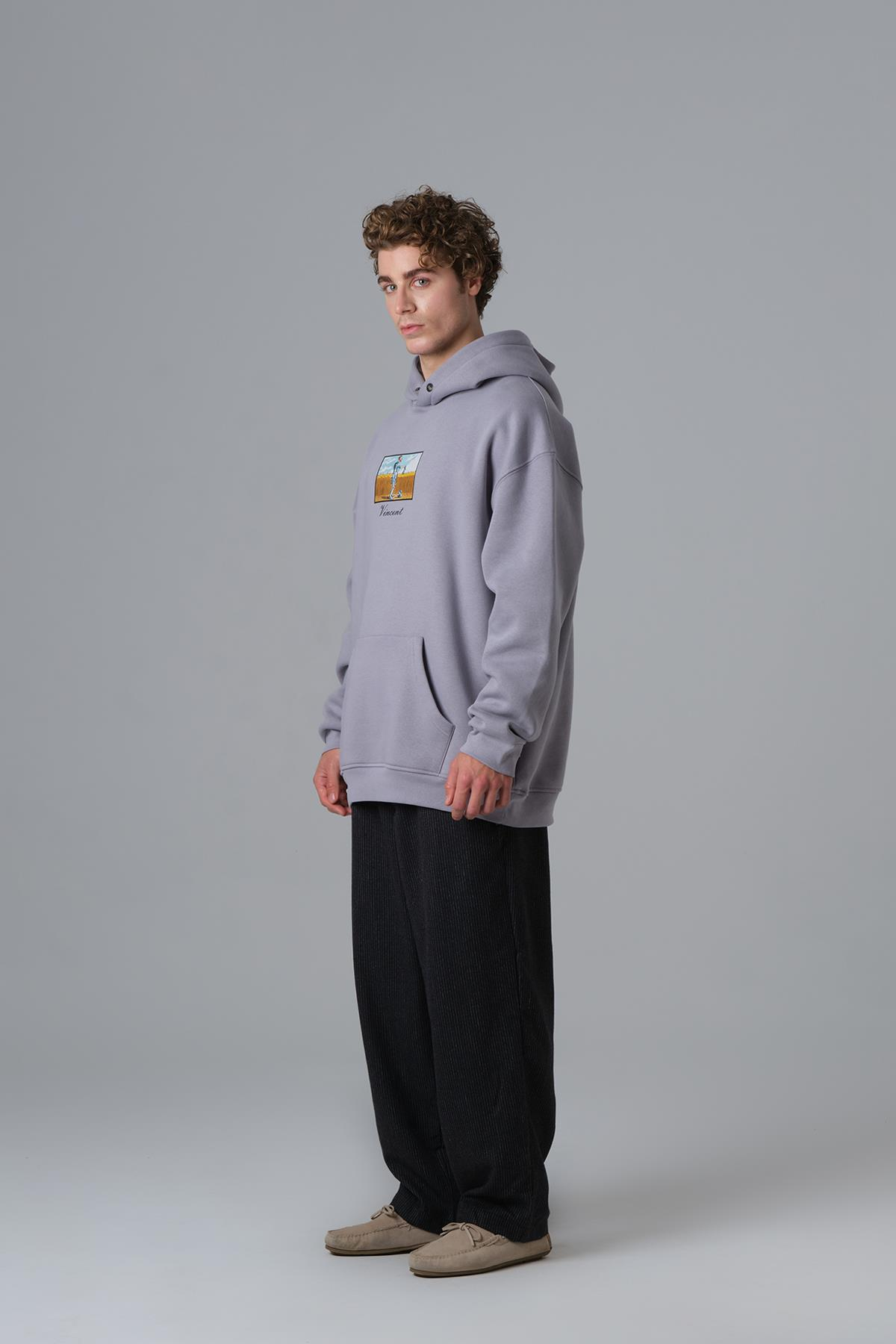 Vincent's Tears Oversize Sweatshirt Erkek Gri