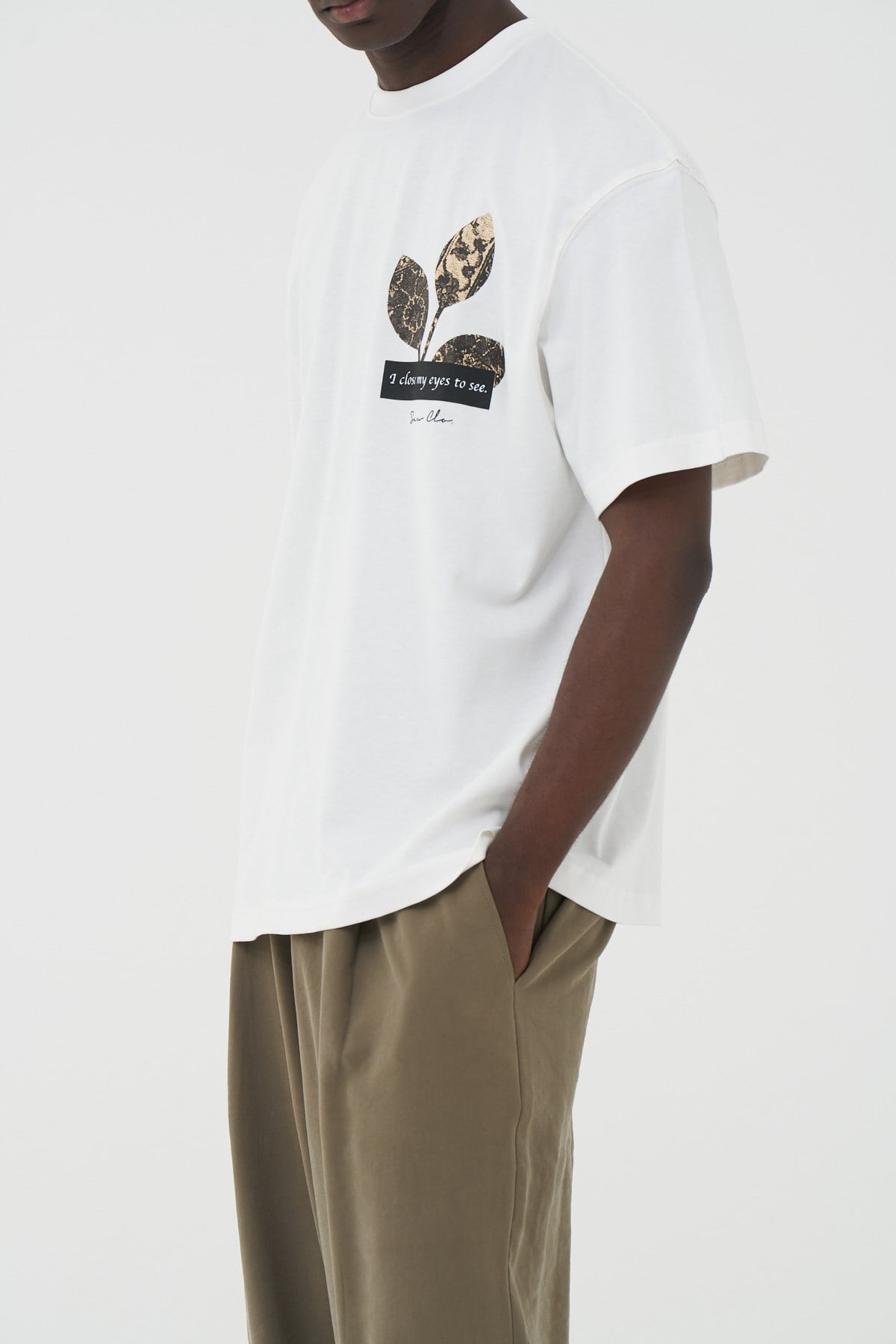 Vision Bird Oversize Fit Erkek Tişört Ekru