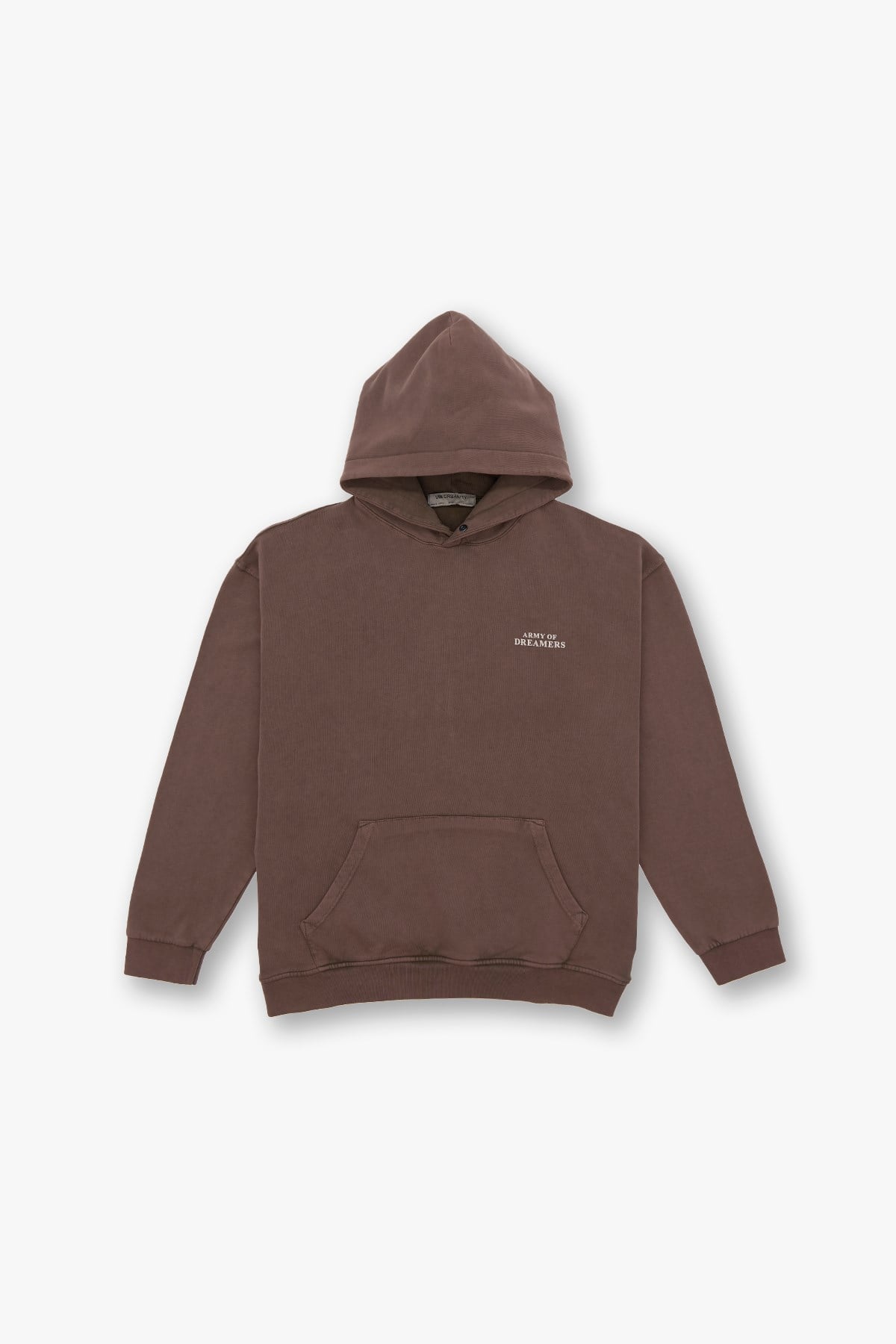 Washed Peace Oversized Sweatshirt Brown