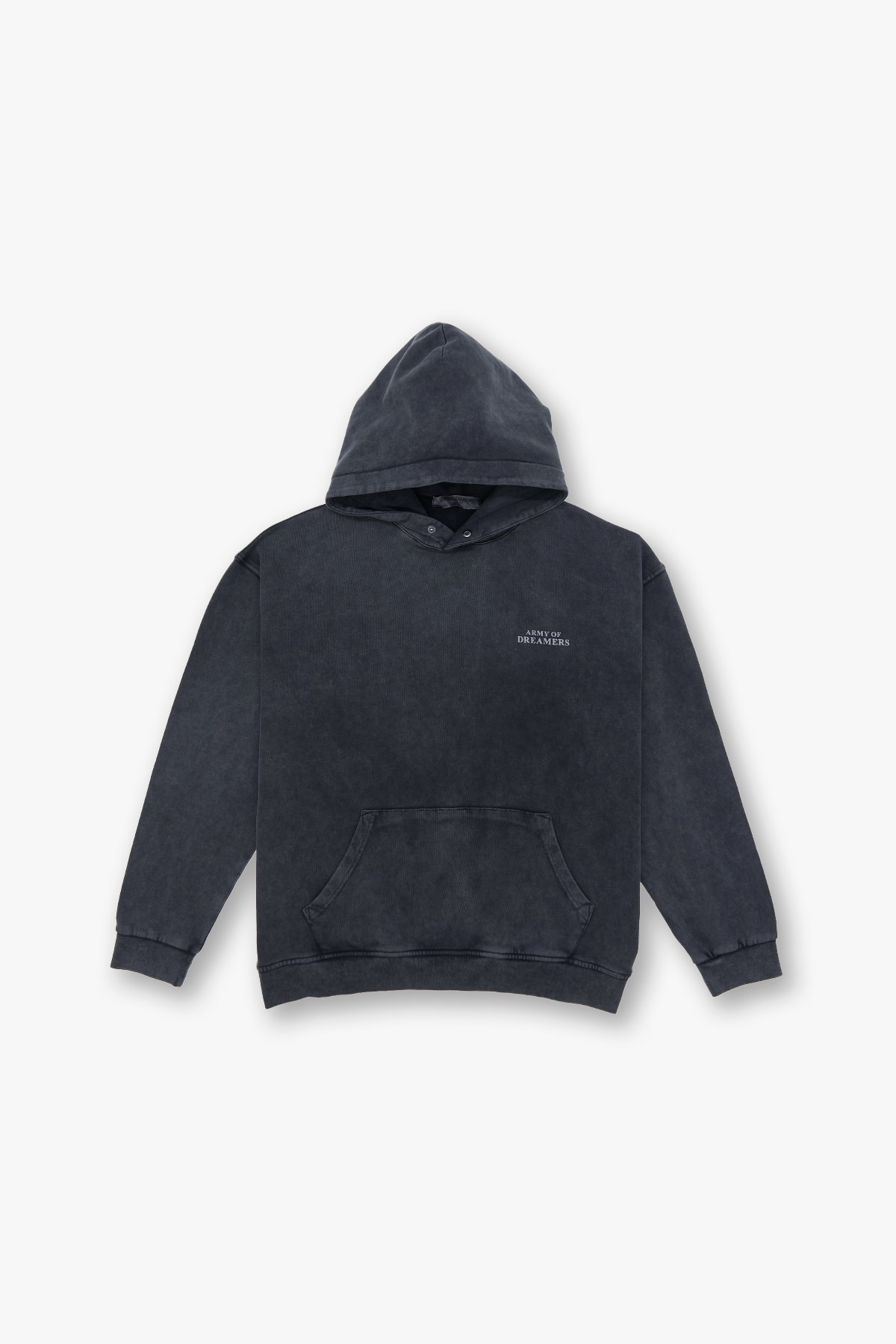 Washed Peace Oversized Sweatshirt Black