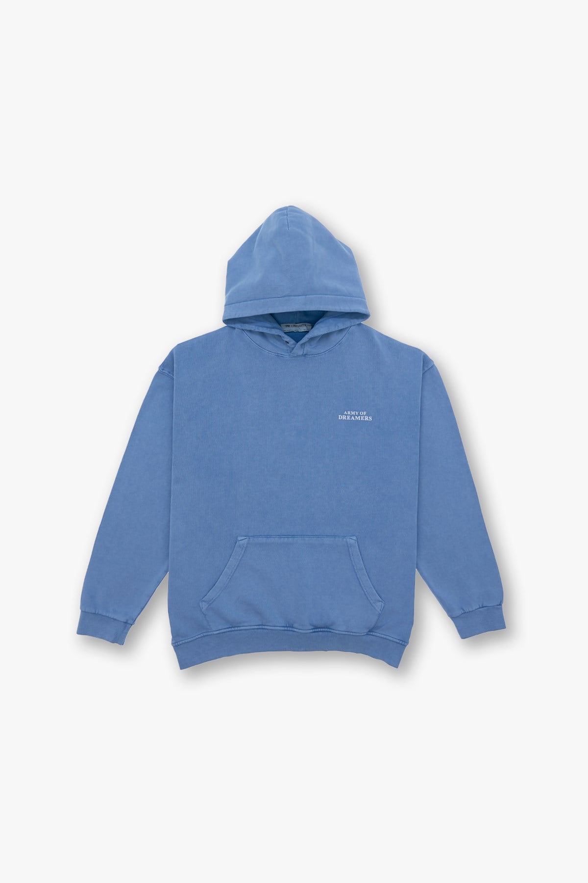 Washed Peace Oversize Sweatshirt Erkek Mavi