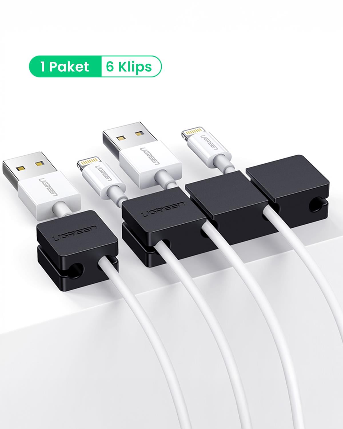Ugreen 3 +1 Kanallı Silikon Kablo Düzenleyici Orga