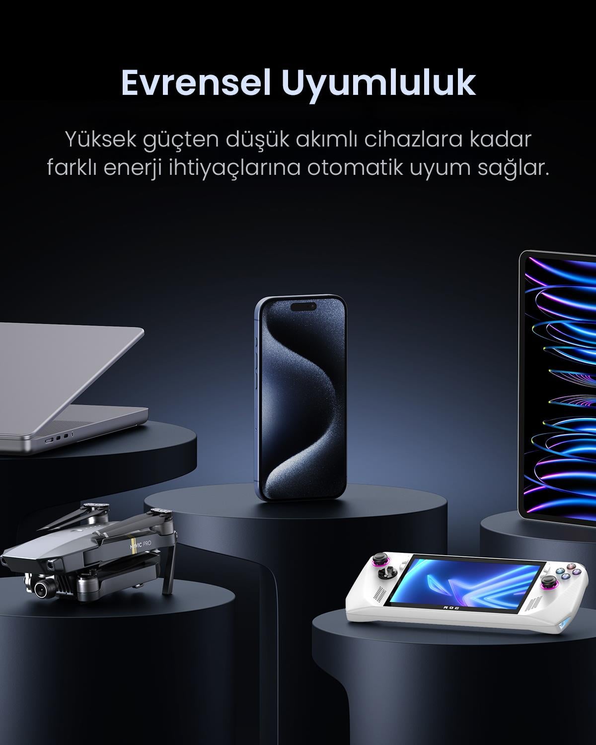 UGREEN 48.000 mAh 300W 5 Portlu Şarj İstasyonu 3xU