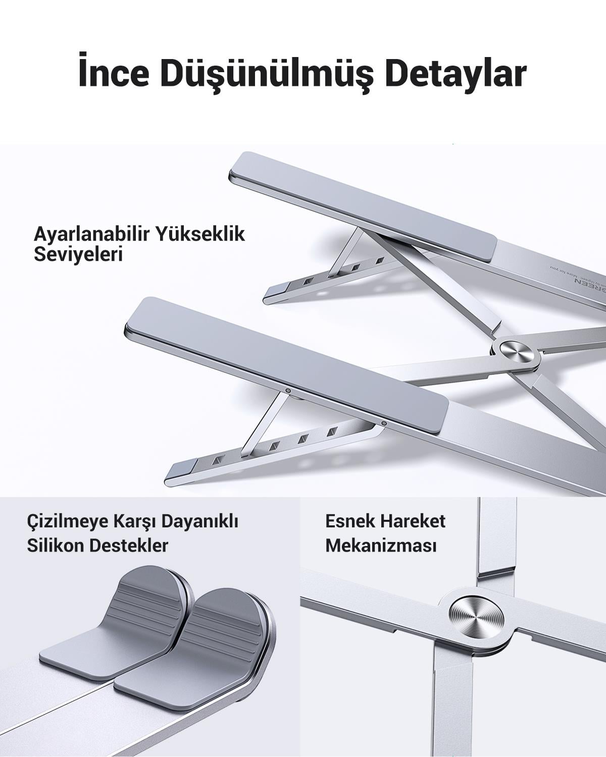 UGREEN Ayarlanabilir Katlanabilir Masaüstü Noteboo