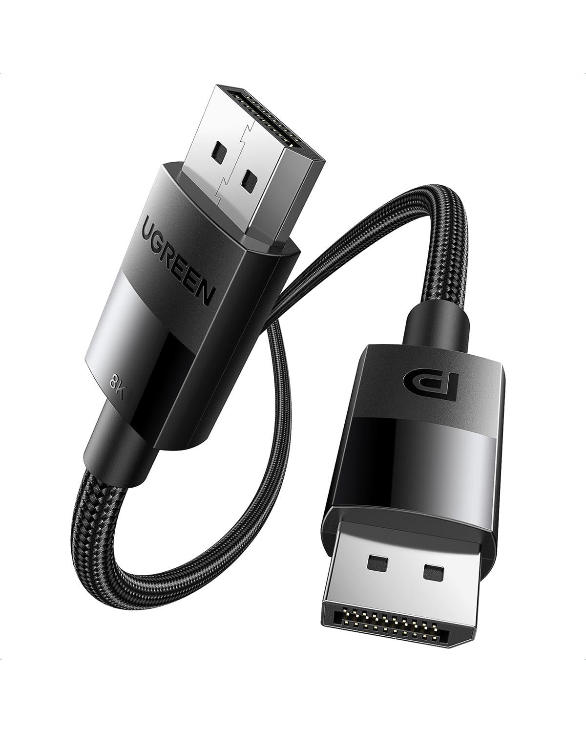 UGREEN DP 1.4 Male to Male Plastic Case Braided Ca