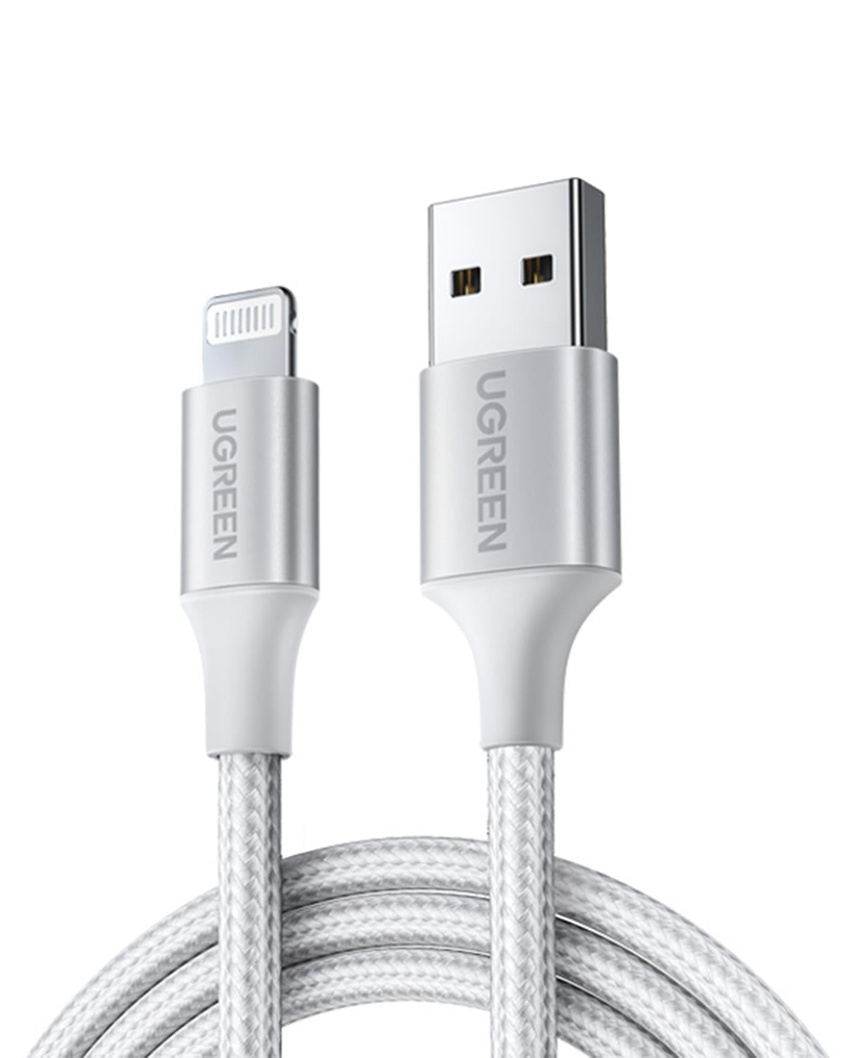 UGREEN Lightning to USB-A Şarj Cihazı, 2M, Gümüş
