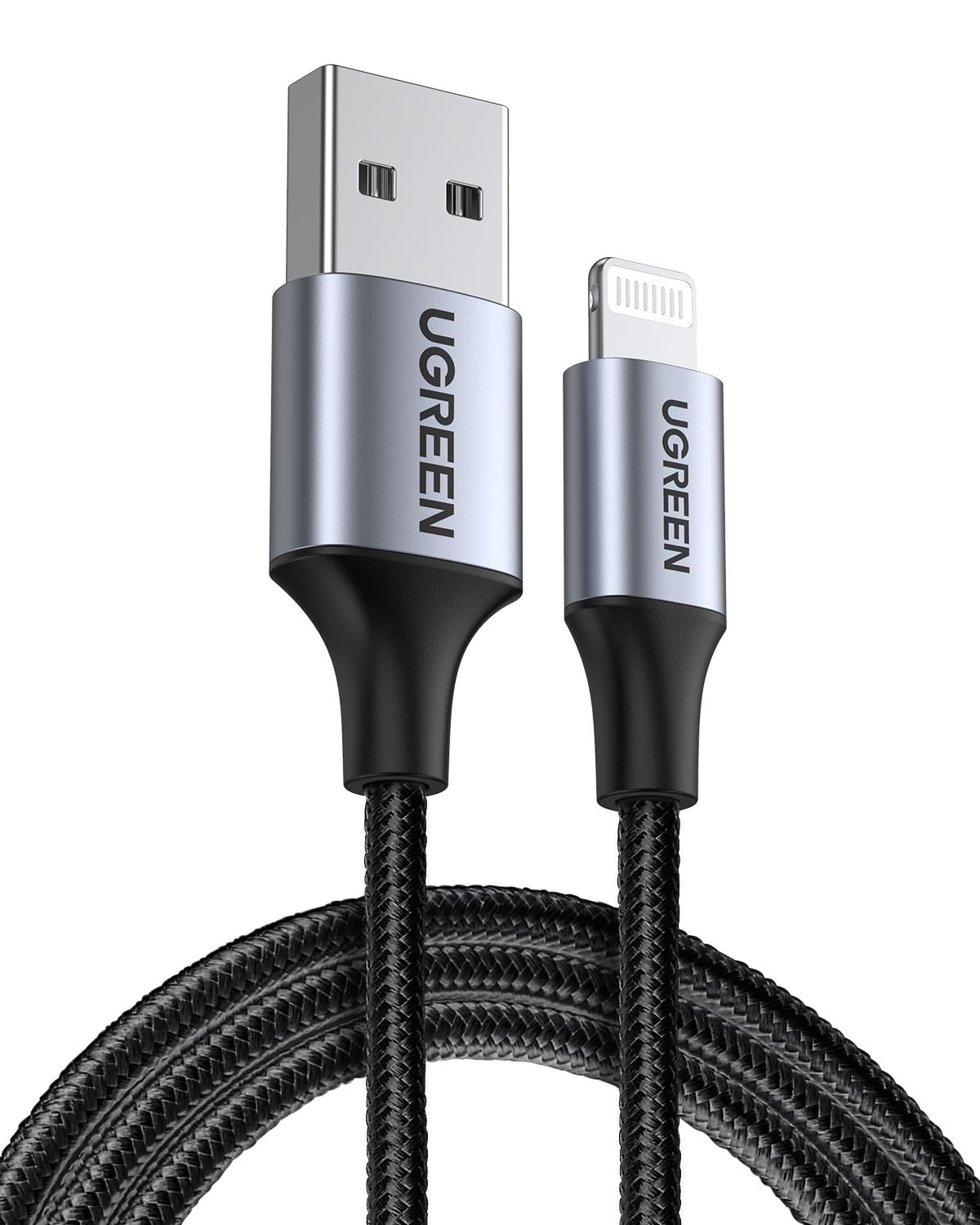 UGREEN Lightning to USB-A Şarj Kablosu, 1M, Siyah
