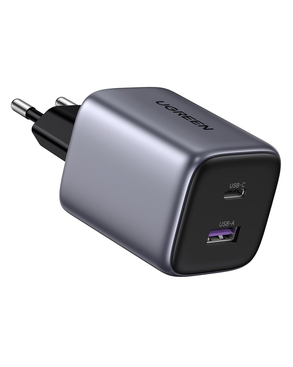 UGREEN Nexode 35W GaN 2 Portlu Şarj Cihazo, Gri