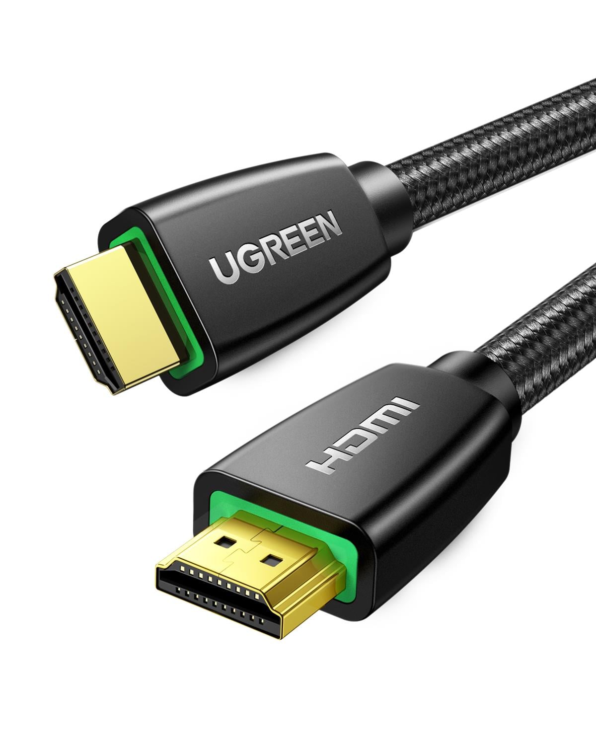 UGREEN Örgülü 4K 18 Gb/s HDMI 2.0 Kablo Siyah, 5 M