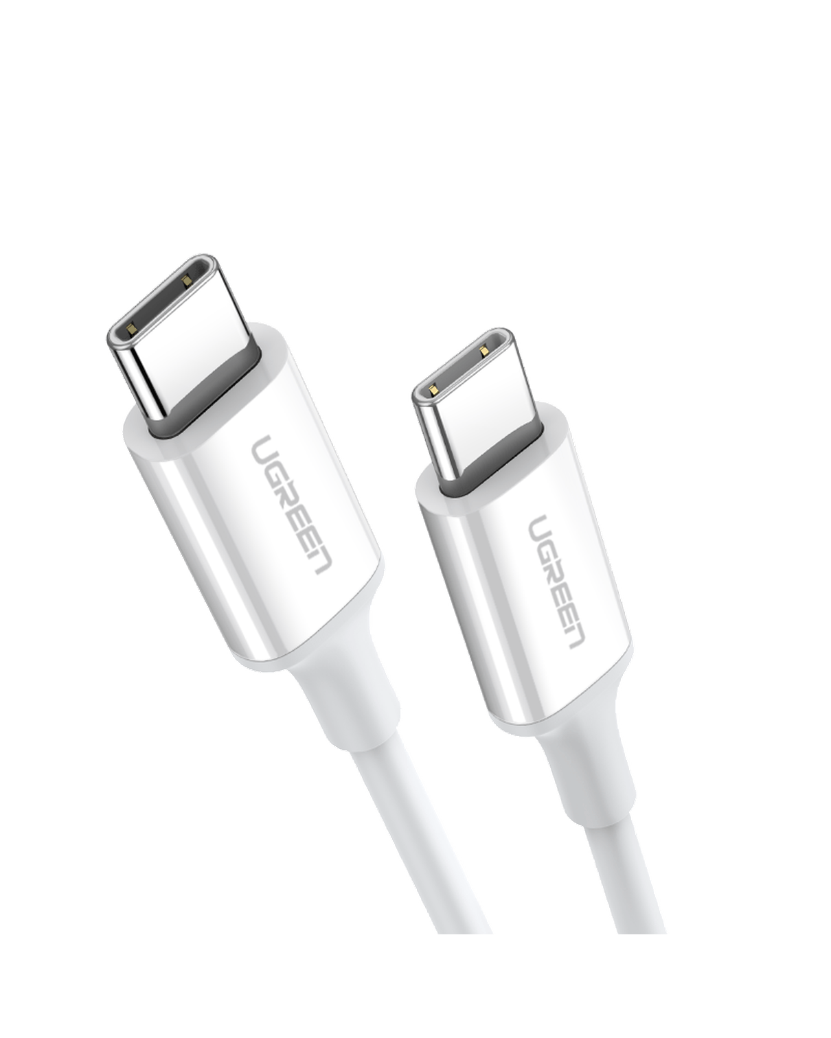 UGREEN USB-C 60W 3A QC PD Hızlı Şarj Kablosu, 1 Metre, Beyaz, 60518