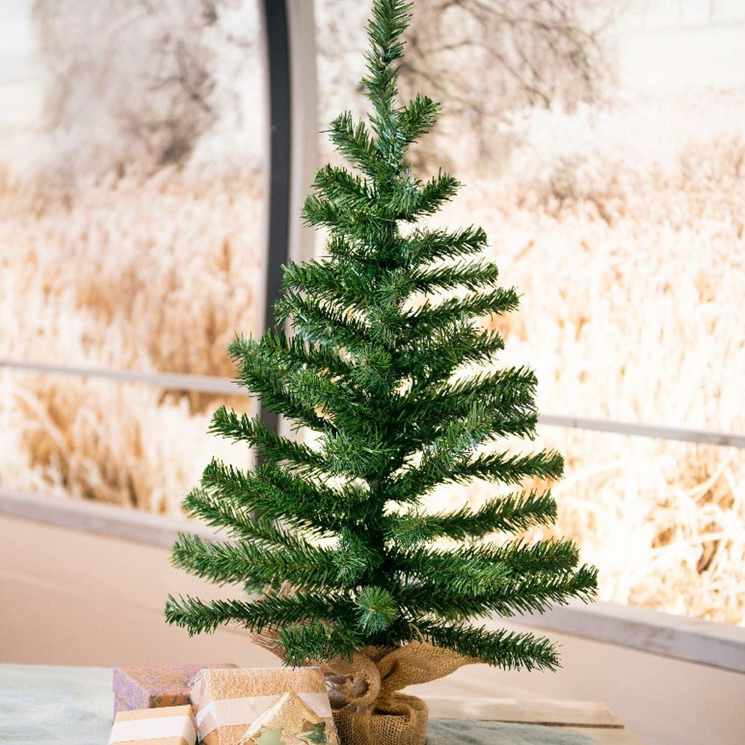 29­0027 ICELANDİC BURLAP TREE 60 CM