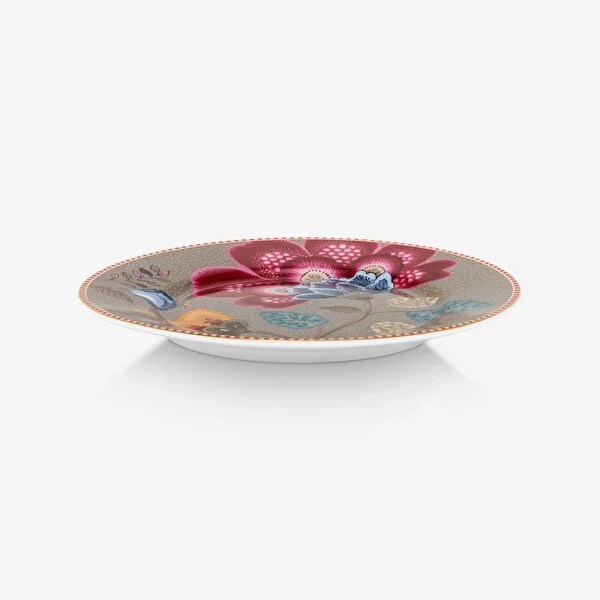 51001563 Fantasy Blooming Haki Porselen Pasta Tabağı 17CM