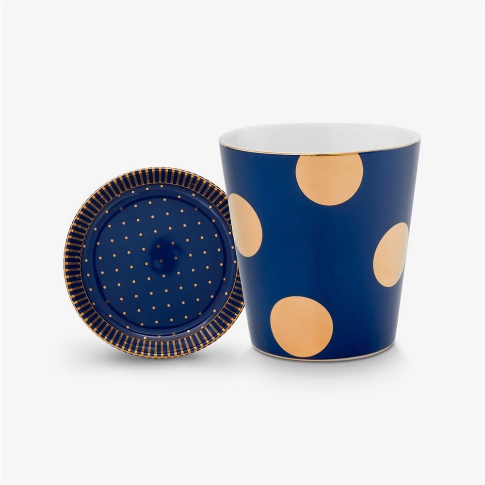 51002521 DOT DELIGHT ALTIN LACİVERTKULPSUZ MUG ÇEY TABAK SET