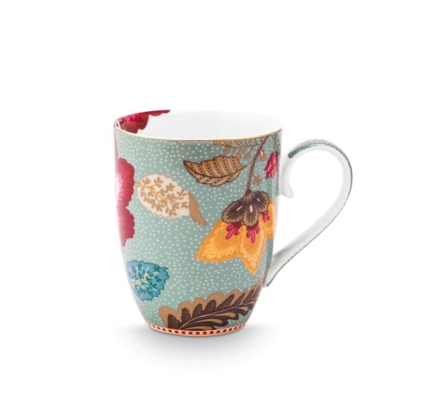 51002598 Fantasy Blooming Tales Mavi İkili Büyük Mug Seti