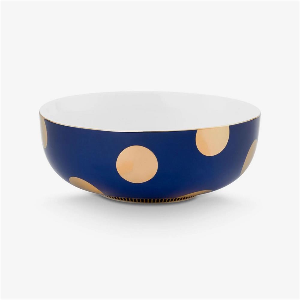 51003332 DOT DELIGHT 2 Lİ ALTIN LACİVERT KASE 15 CM