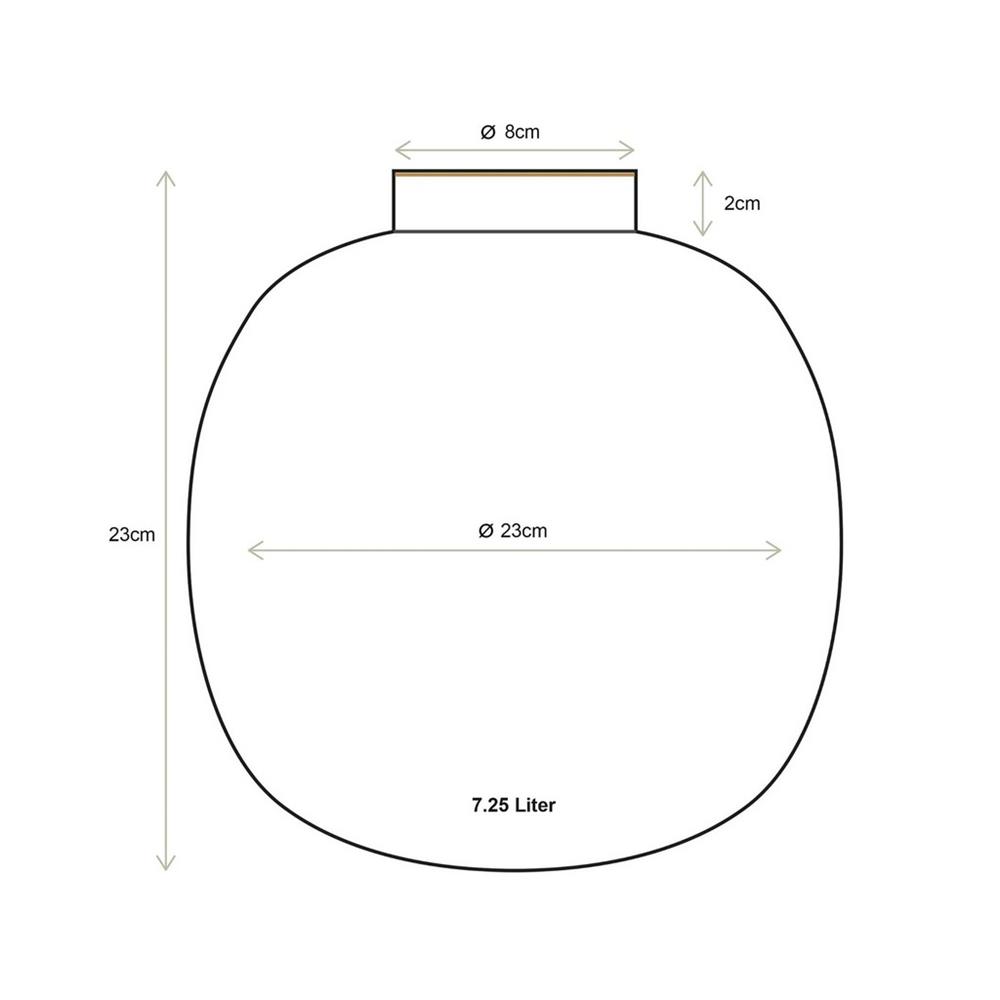 51102105 DOT DELIGHT ALTIN MAVİ VAZO 23 CM