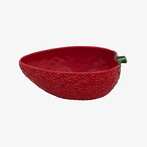 65005087 BORDALLO Kırmızı Seramik Servis Kasesi 24 Cm Strawb