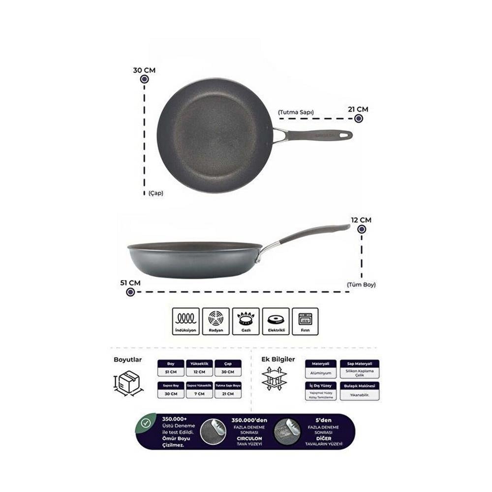 ANSAN D-MYR130 CIRCULON, 30CM KIZARTMA TAVASI