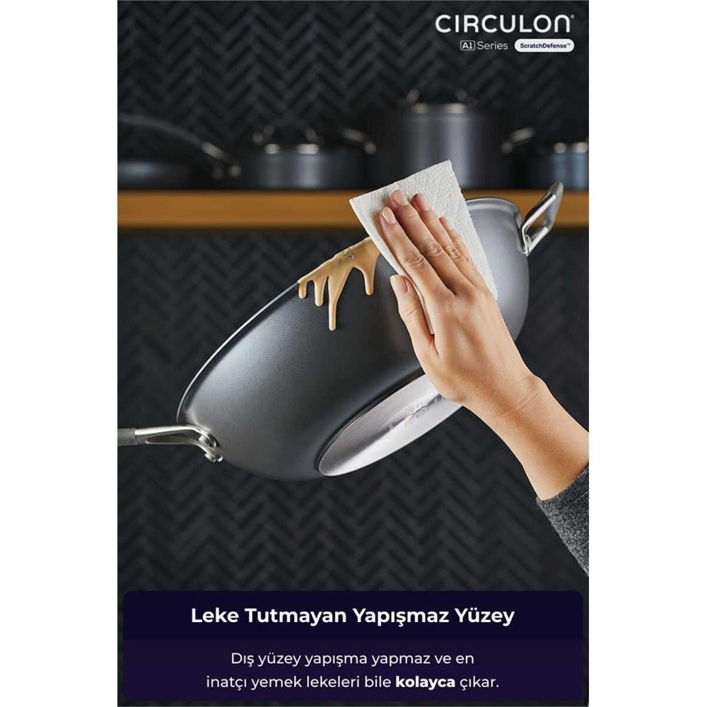 ANSAN D-MYR134W CIRCULON, 34CM WOK TAVA