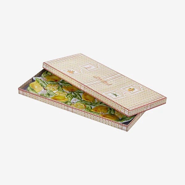 CAMAK4219LM Amalfi Limon Kabartmalı Servis Tabağı 48 cm