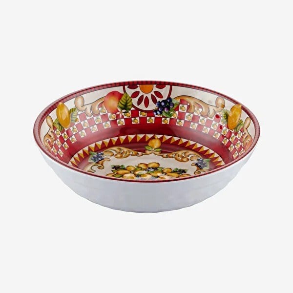 CAMC2082RD2 Capri Kırmızı Goblet Desenli Kase 20cm