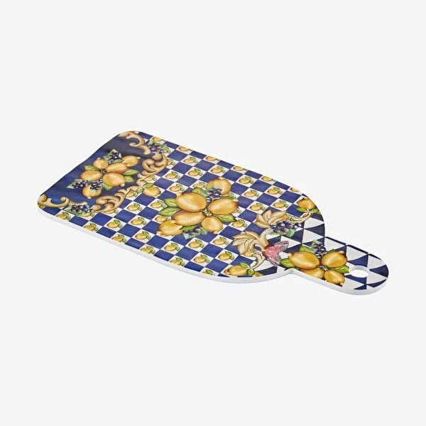 CAMC5022BL1 Capri Mavi Limon Buketi Kesme Tahtası 34cm MELAM