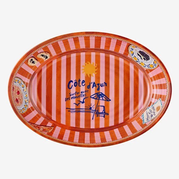 CAMCA2083BL1 Cote DAzur Oval Servis Kasesi 33cm