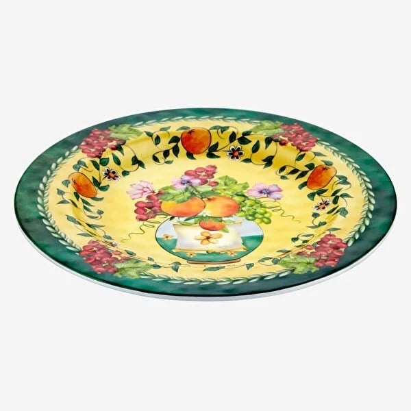 CAMCD1080GR3 Sarı Melamin Yemek Tabağı 28 Cm Carpe Diem