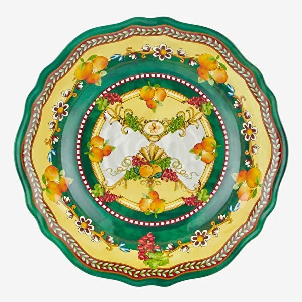 CAMCD2084GR1 Yeşil Melamin Servis Kasesi 35 Cm Carpe Diem
