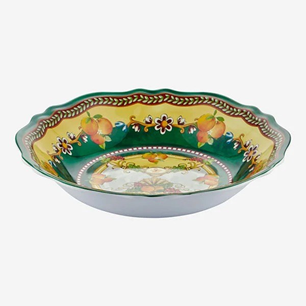 CAMCD2084GR1 Yeşil Melamin Servis Kasesi 35 Cm Carpe Diem