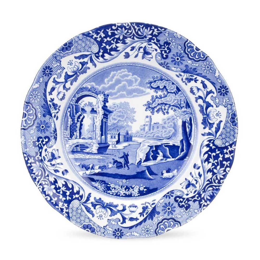 CEM BLI0120 PIATTO 23 CM SET 4 BLUE ITALIAN (MAVI)