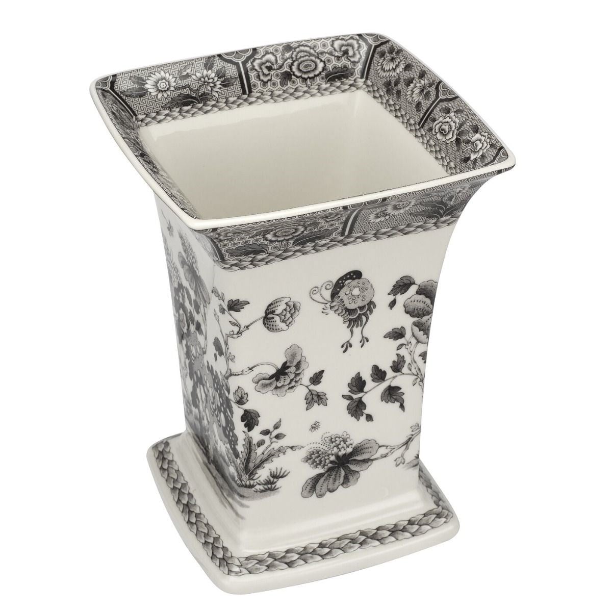 CEM HERIN5975-XG-SQUARE VAZO INDIA 22,5CM HERITAGE SİYAH