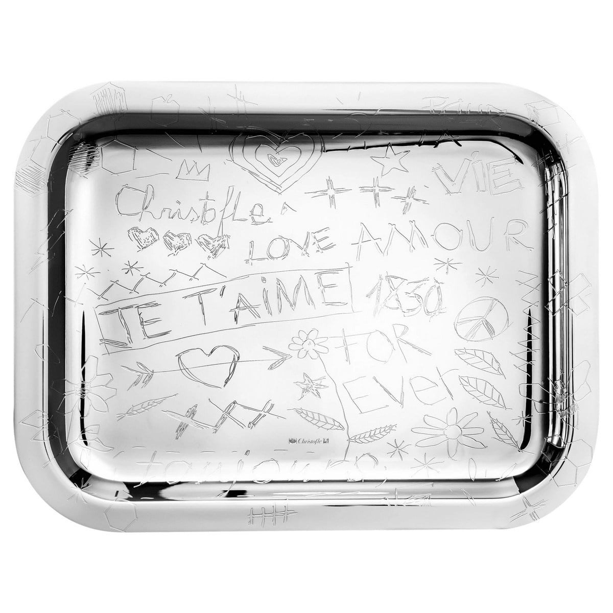 Christofle Graffiti 26x20 cm Tepsi