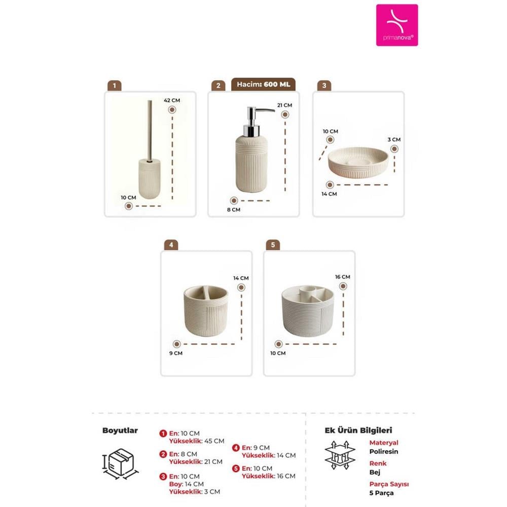 D­S21277 SCORRO BANYO SETİ 5 PARÇA