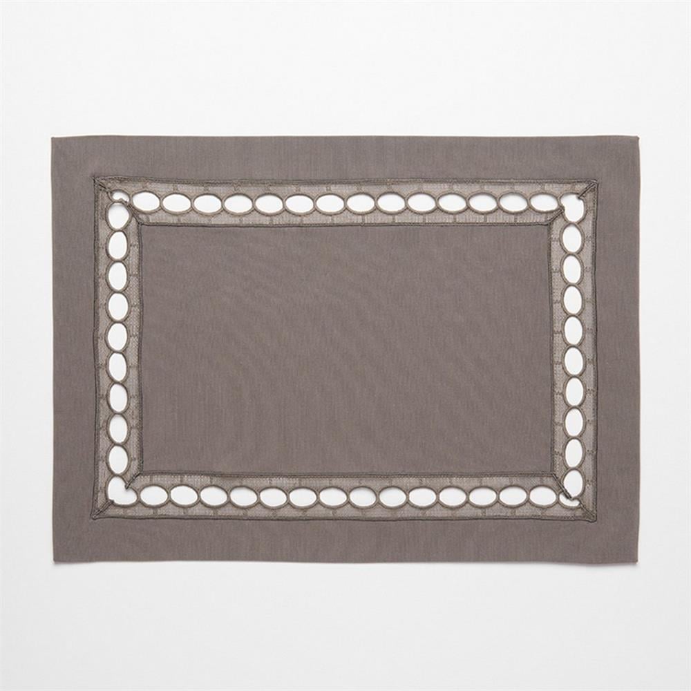DANTELLİ AMERİKAN SERVİS 2Lİ PAKET PAMİNA ANTRASİT 35*50
