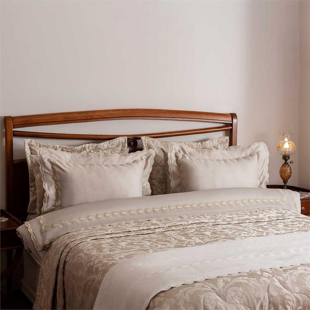DANTELLİ BATTANİYE ÇİFT KİŞİLİK SMYRNA KEMİK