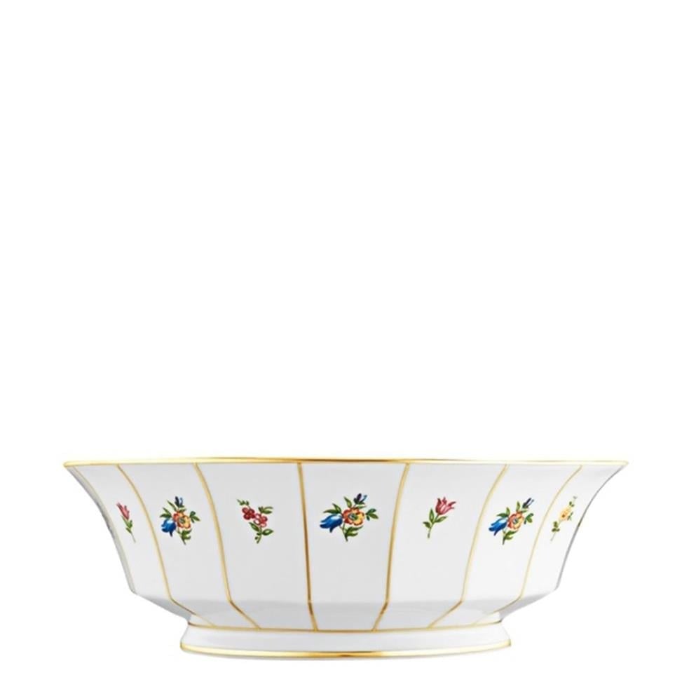 FURSTENBERG Salata Kasesi 22,4cm GRECQUE MILLE FLEURS