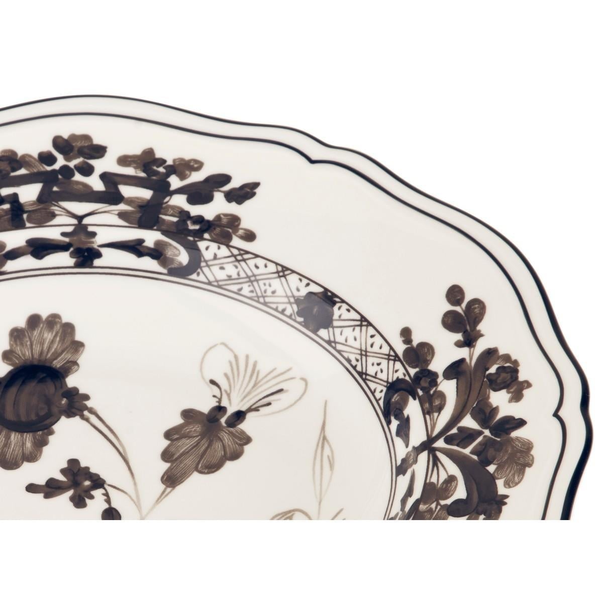 Ginori 1735 Oriente İtaliano Albus Çukur Yemek Tabağı